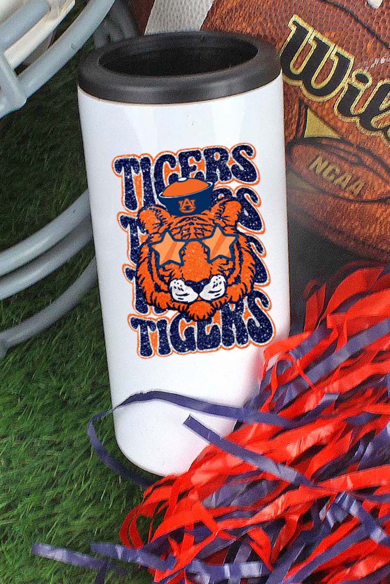 Auburn Stacked Tigers Stainless Steel Slim Hugger - Wholesale Accessory Market