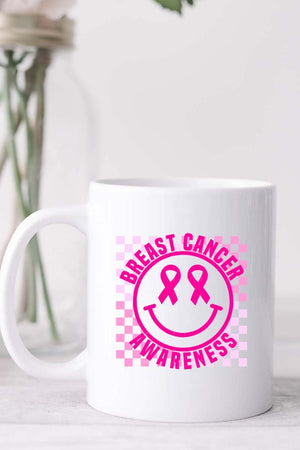 All Smiles Breast Cancer Awareness White Mug - Wholesale Accessory Market