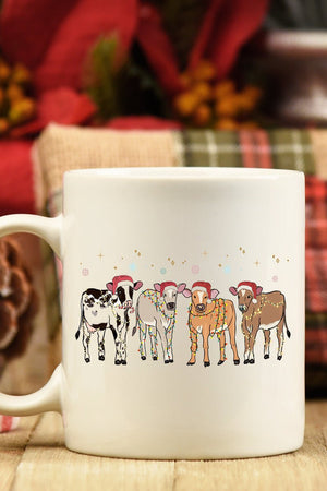 Farm Animals Country Christmas White Mug - Wholesale Accessory Market