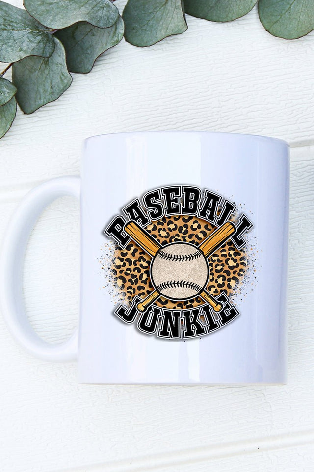 Splatter Baseball Junkie White Mug - Wholesale Accessory Market