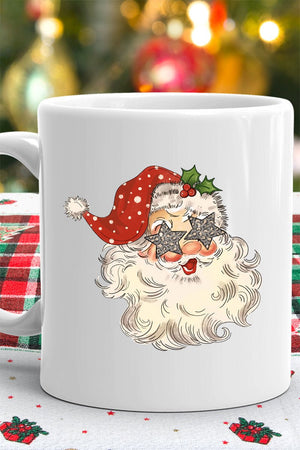 Star Eyes Santa White Mug - Wholesale Accessory Market