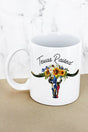 SALE! Texas Raised Steer White Mug - Wholesale Accessory Market