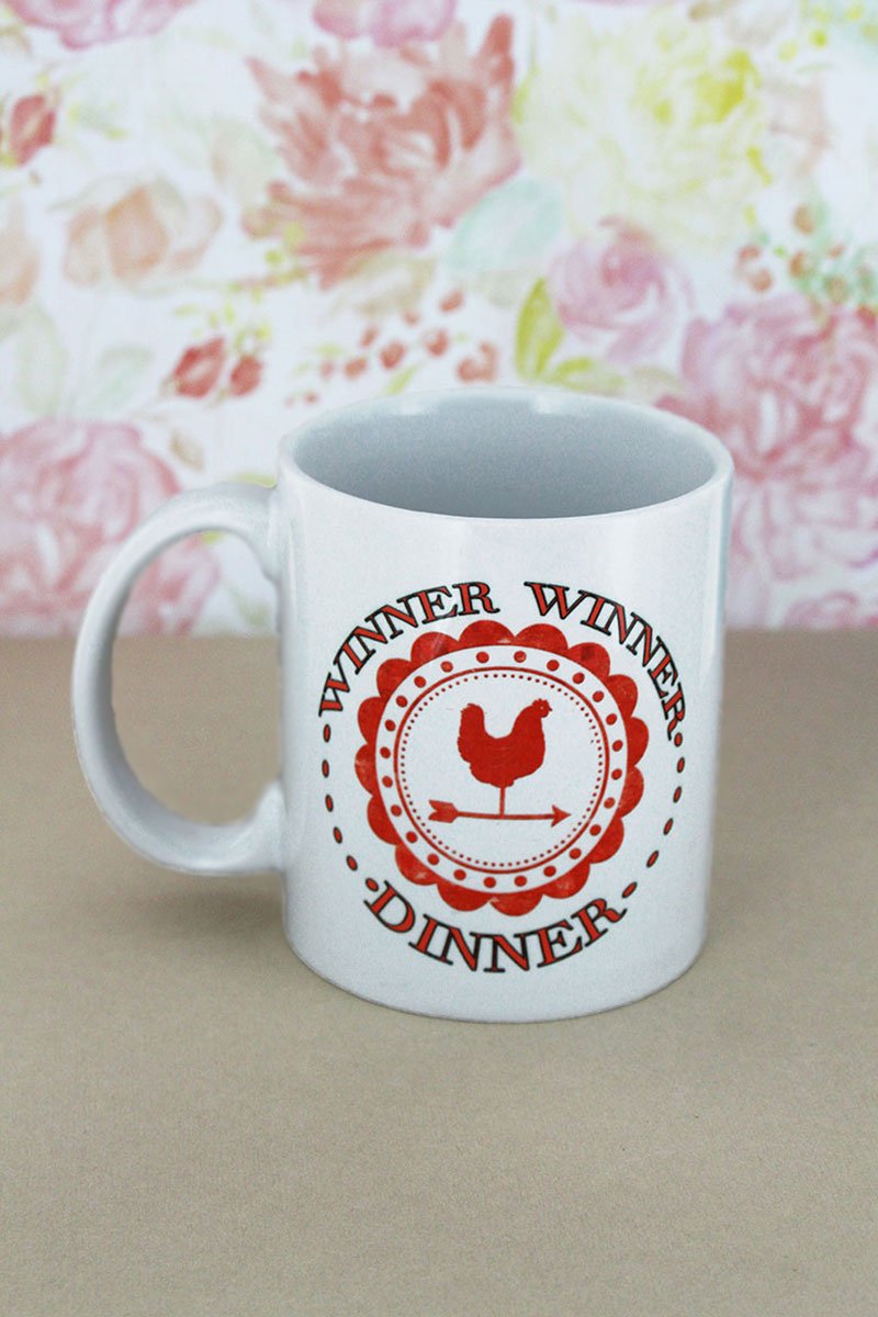 SALE! Winner Winner Chicken Dinner White Mug - Wholesale Accessory Market