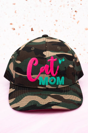 Camo 'Cat Mom' Snapback Cap - Wholesale Accessory Market