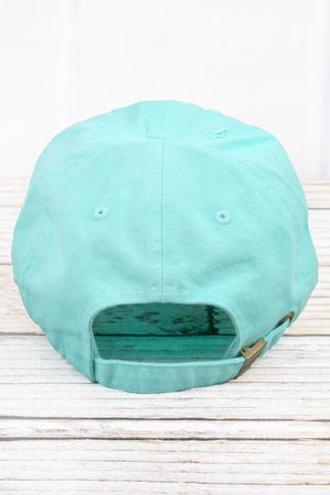 Distressed Mint Blue with White American Flag Tactical Operator Cap - Wholesale Accessory Market
