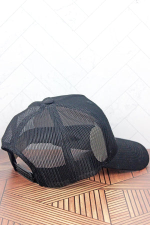 Black with Thin Blue Line Black Flag Mesh Cap - Wholesale Accessory Market