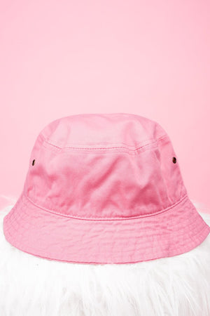 Pink Fitted Bucket Hat - Wholesale Accessory Market