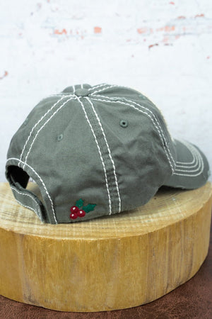 Distressed Steel Gray 'This Is As Merry As I Get' Cap - Wholesale Accessory Market