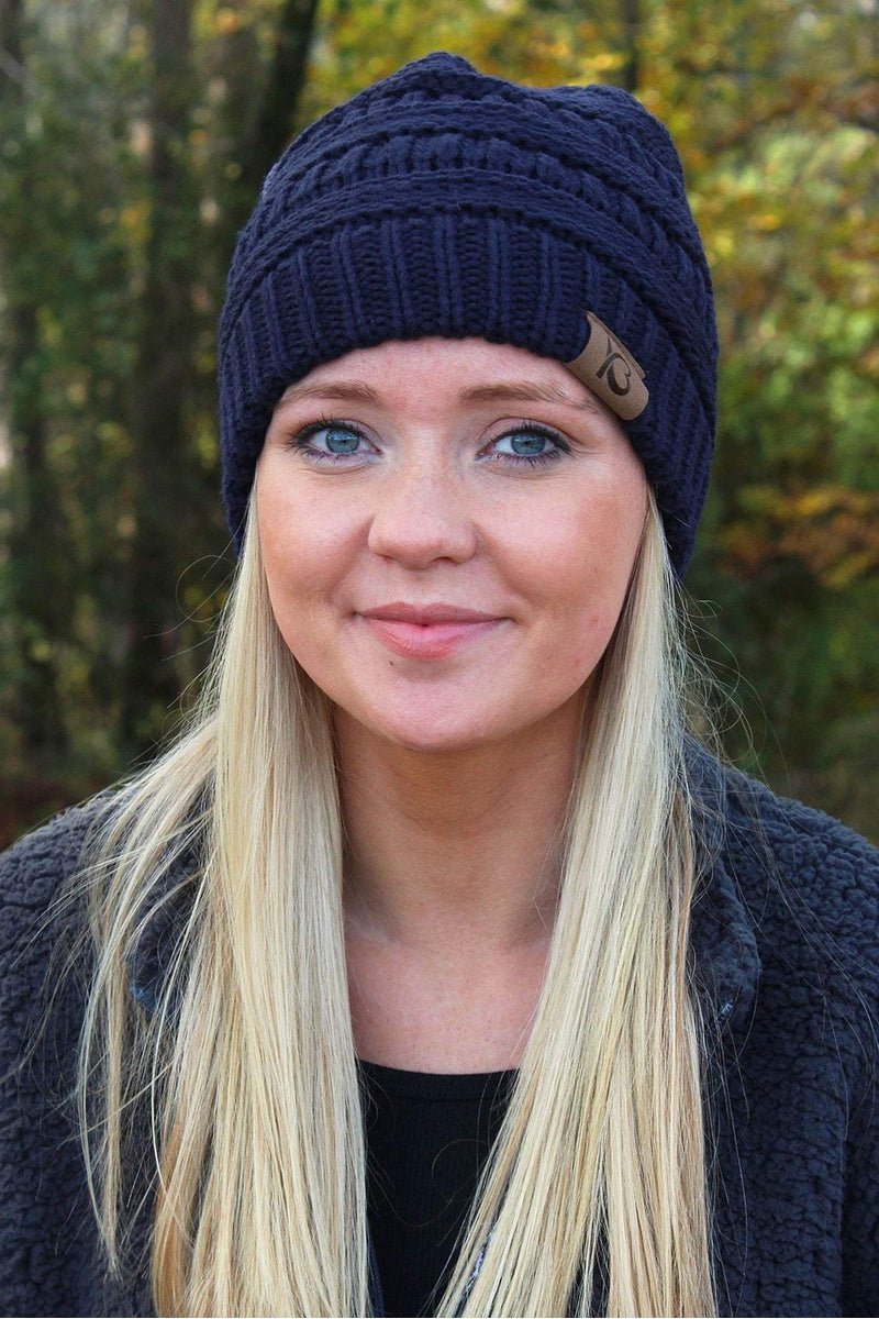 Campfire Cozy Beanie, Navy - Wholesale Accessory Market