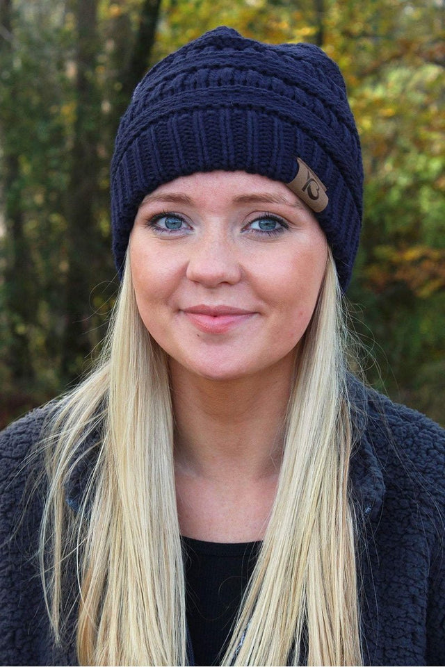 Campfire Cozy Beanie, Navy - Wholesale Accessory Market