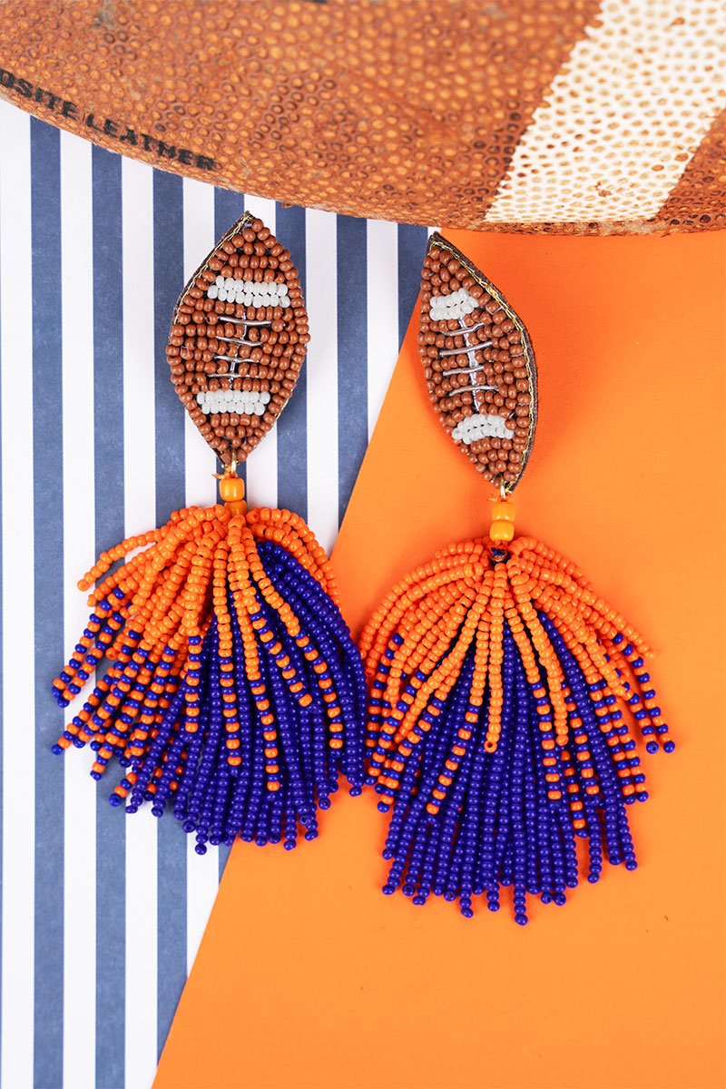 Florida Score The Win Seed Bead Earrings Wholesale Accessory Market