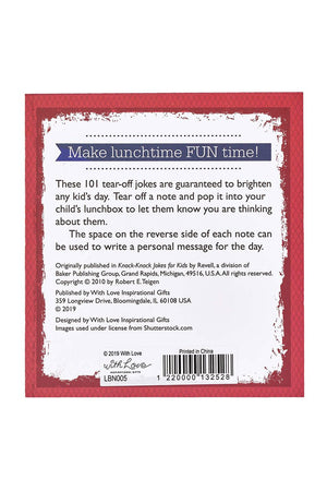 101 Lunchbox Notes with Knock-Knock Jokes for Kids - Wholesale Accessory Market