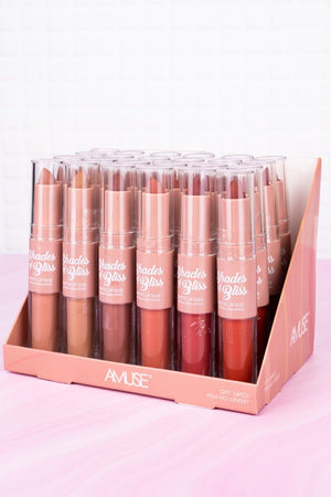 Amuse Shades Of Bliss Matte Lip Duo 24 Piece Display - Wholesale Accessory Market