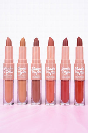 Amuse Shades Of Bliss Matte Lip Duo 24 Piece Display - Wholesale Accessory Market