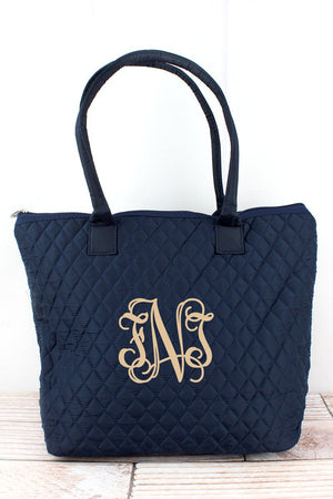 NGIL Navy Quilted Shoulder Bag - Wholesale Accessory Market