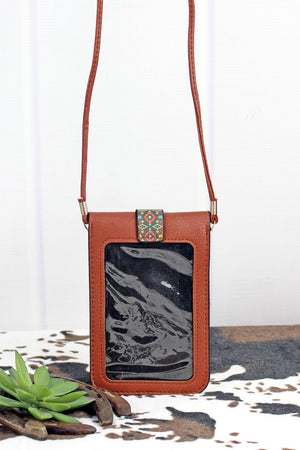 Bryce Canyon and Brown Cell Phone Crossbody - Wholesale Accessory Market