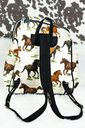NGIL Wild Horses Petite Backpack - Wholesale Accessory Market