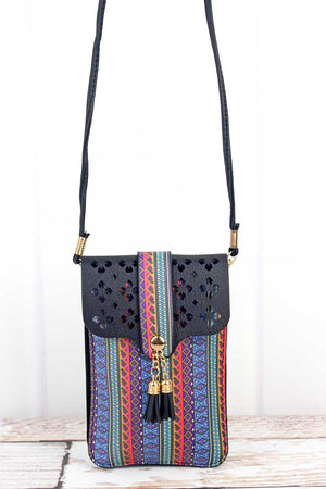 Zion Canyon and Black Cell Phone Crossbody - Wholesale Accessory Market