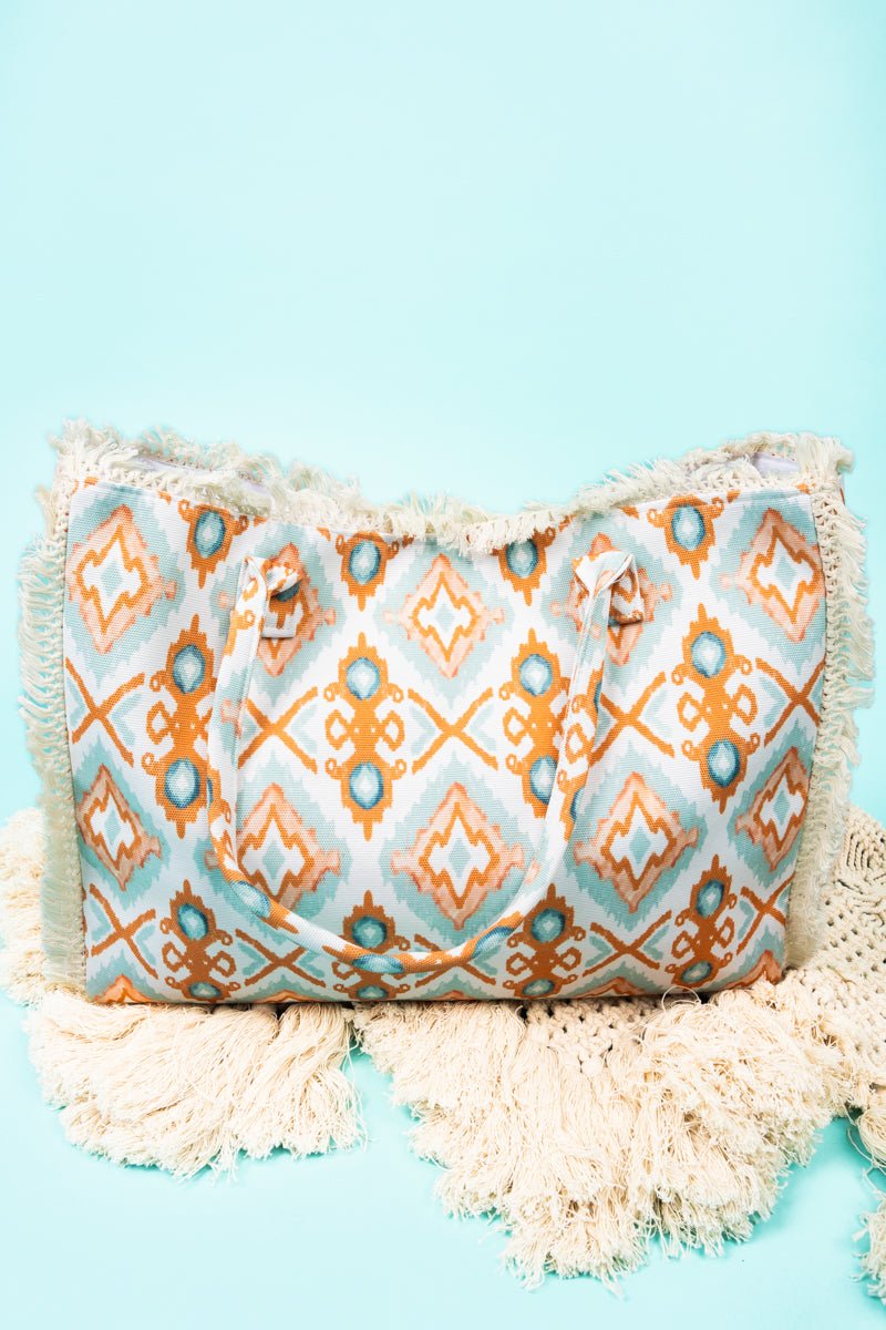 Desert Daze Fringe Shoulder Tote - Wholesale Accessory Market