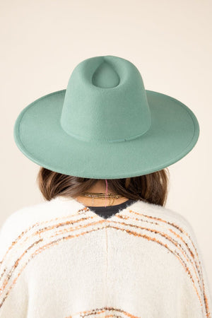 Desperado Felt Hat, Turquoise - Wholesale Accessory Market