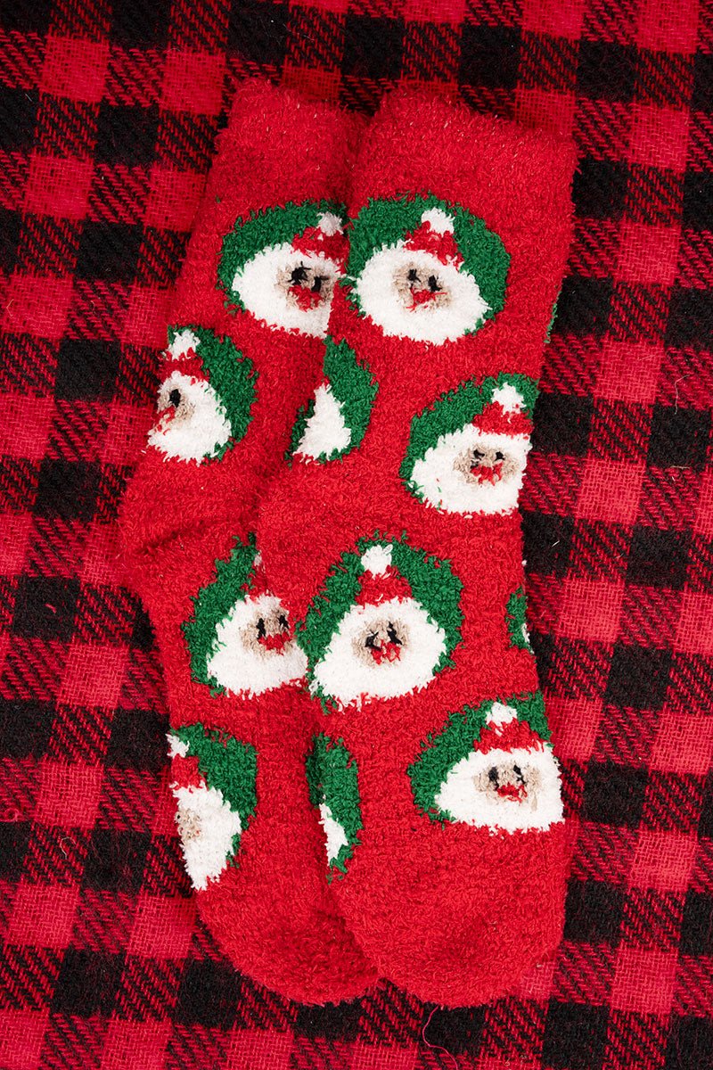 Believe in Santa Fuzzy Socks - Wholesale Accessory Market