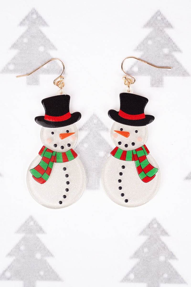 Always Up To Snow Good Acrylic Earrings - Wholesale Accessory Market