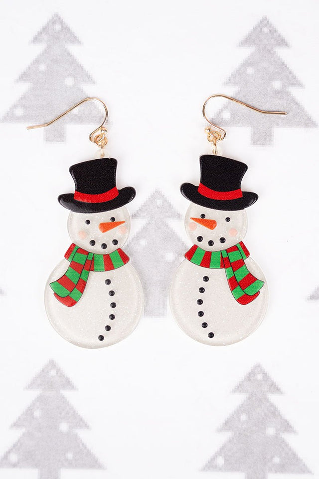 Always Up To Snow Good Acrylic Earrings - Wholesale Accessory Market