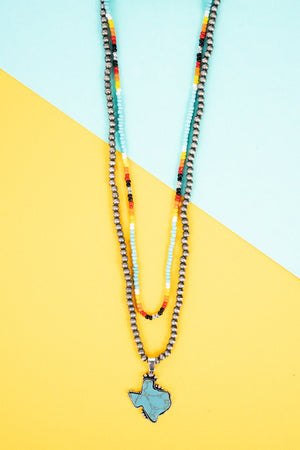 Little Texas Turquoise Layered Necklace - Wholesale Accessory Market