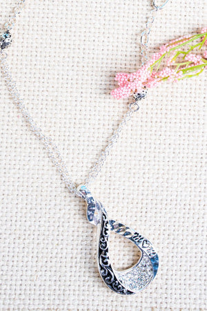 Crystal Mom Love Teardrop Necklace - Wholesale Accessory Market