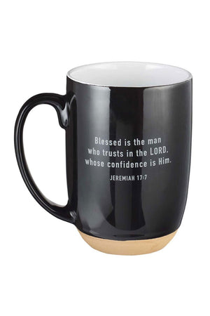 Jeremiah 17:7 'Blessed Man' Clay-Dipped Ceramic Mug - Wholesale Accessory Market