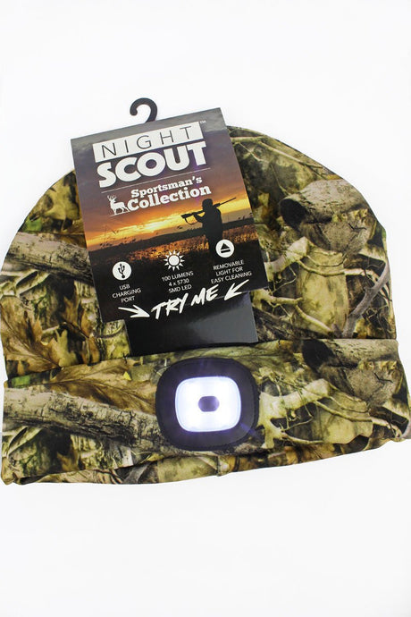 Camo Night Scout LED Sportsman's Beanie - Wholesale Accessory Market