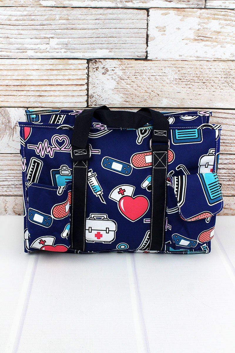 Nurse Love Utility Tote with Navy Trim Wholesale Accessory Market