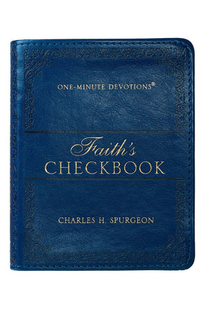 One-Minute Devotions - Faith's Checkbook LuxLeather Book - Wholesale Accessory Market
