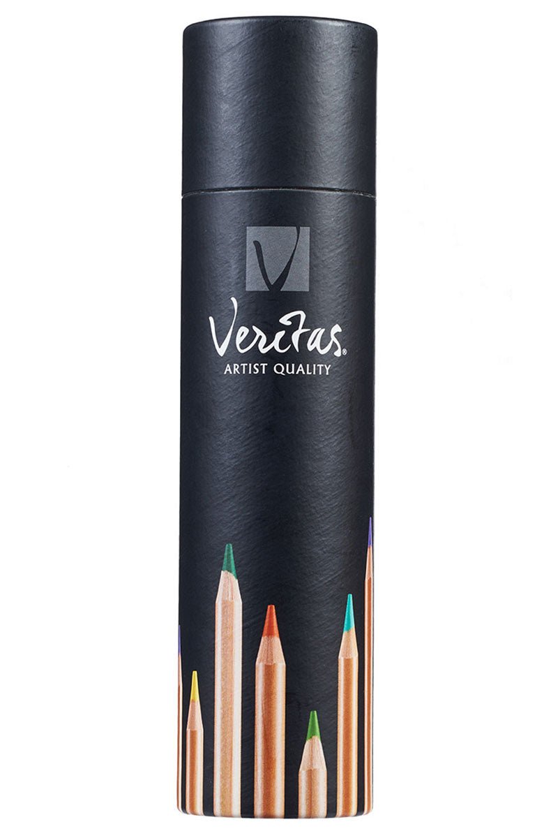 Set of 24 Veritas Colored Pencils in Cylinder - Wholesale Accessory Market