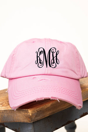 Distressed Pink Ponytail Cap - Wholesale Accessory Market