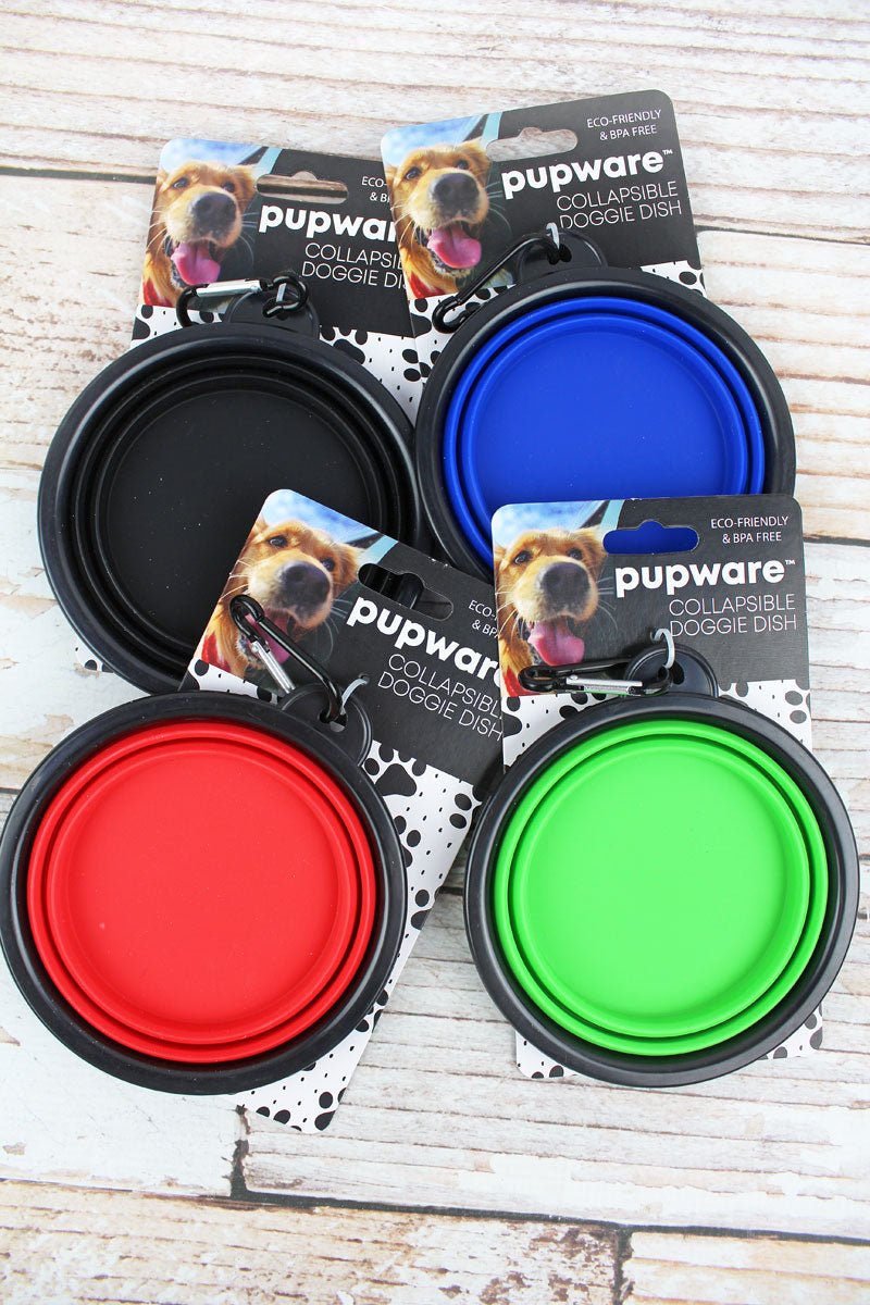 One Pupware Collapsible Silicone Doggie Dish - SHIPS ASSORTED - Wholesale Accessory Market