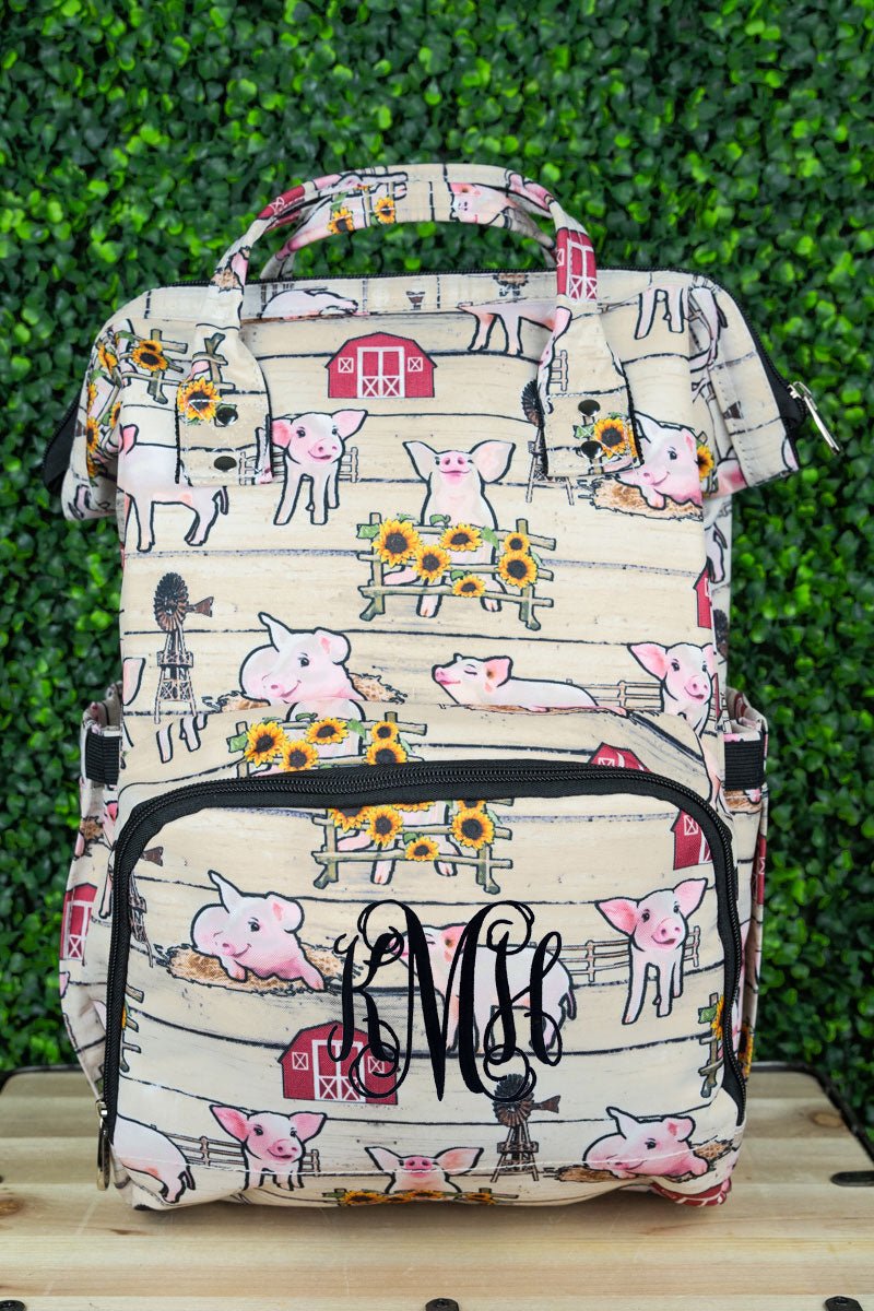 Getting Piggy With It Diaper Bag Backpack