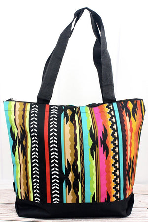 35% OFF! NGIL San Jose Serape with Black Trim Tote Bag - Wholesale Accessory Market