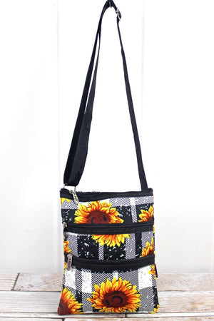 NGIL Sunflower Plaid Crossbody Bag - Wholesale Accessory Market