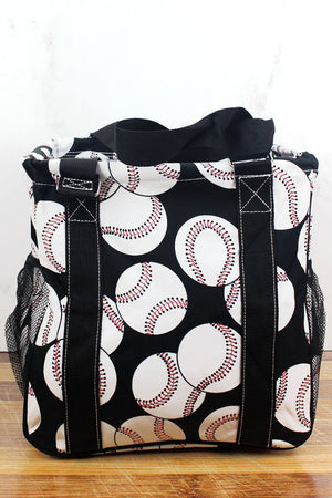 NGIL Baseball Mini Collapsible Haul-It-All Basket with Mesh Pockets - Wholesale Accessory Market