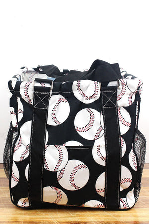 NGIL Baseball Mini Collapsible Haul-It-All Basket with Mesh Pockets - Wholesale Accessory Market