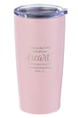 Proverbs 3:5 'Trust in the Lord' Pink Travel Mug - Wholesale Accessory Market
