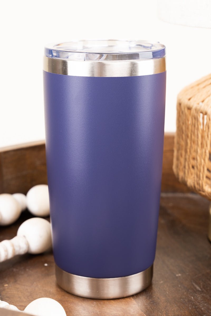 Be Still Purple Stainless Steel Travel Mug - Wholesale Accessory Market