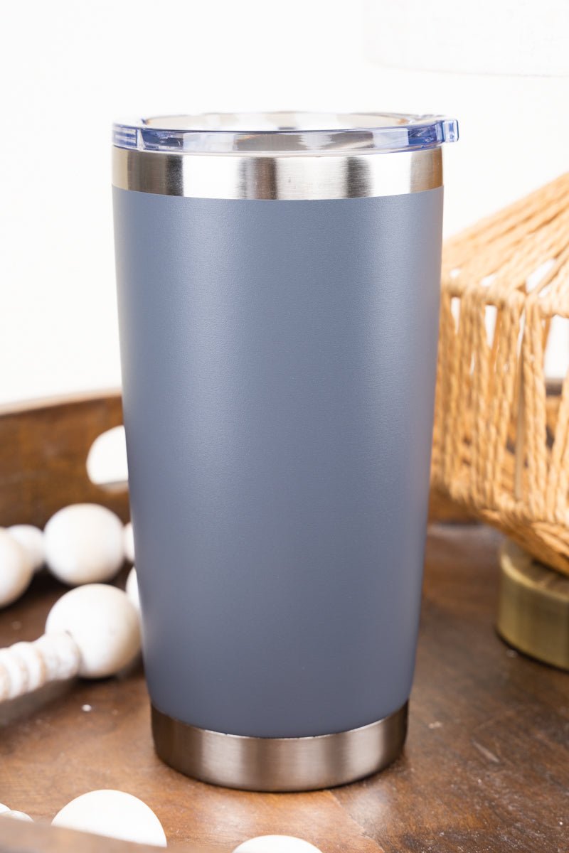 Walk By Faith Gray Stainless Steel Travel Mug - Wholesale Accessory Market