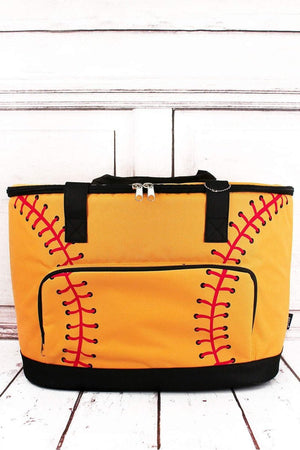NGIL Softball Laces and Black Cooler Tote with Lid - Wholesale Accessory Market