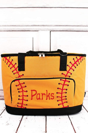 NGIL Softball Laces and Black Cooler Tote with Lid - Wholesale Accessory Market