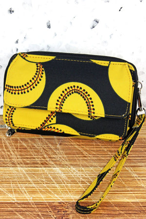 NGIL Softball Crossbody Organizer Clutch - Wholesale Accessory Market