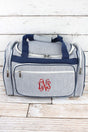 NGIL Navy Striped Seersucker Duffle Bag 20" - Wholesale Accessory Market