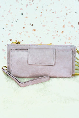 NGIL Lavender Faux Leather Wristlet Wallet - Wholesale Accessory Market