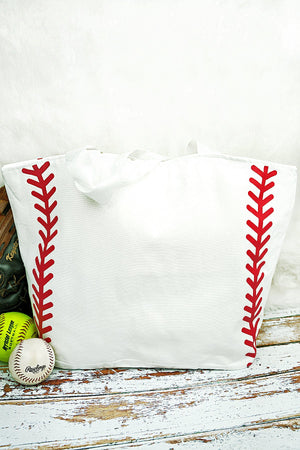 Baseball Laces Tote Bag - Wholesale Accessory Market